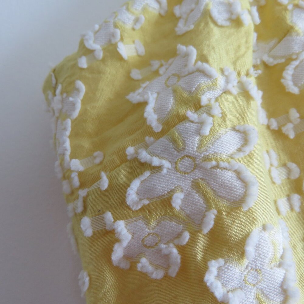 ANTHROPOLOGIE MAEVE Rhonda Textured Midi Dress in Yellow Floral Boho Size US 6 - Picture 6 of 15